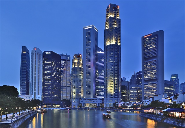 Singapore's skyline. Photo via Wikimedia.